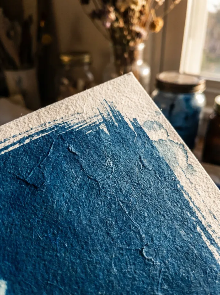 Individuelle Cyanotypie Detail 1